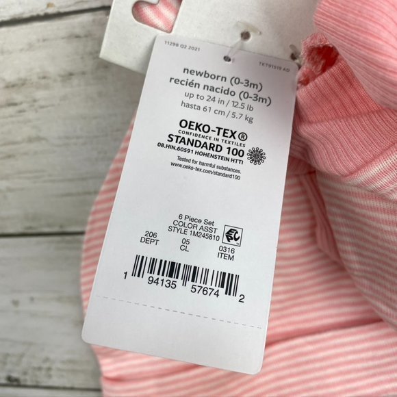 Carter's Just One You Newborn (0-3) Girls Mitten and Hat Sets NWT Pink - Picture 6 of 6